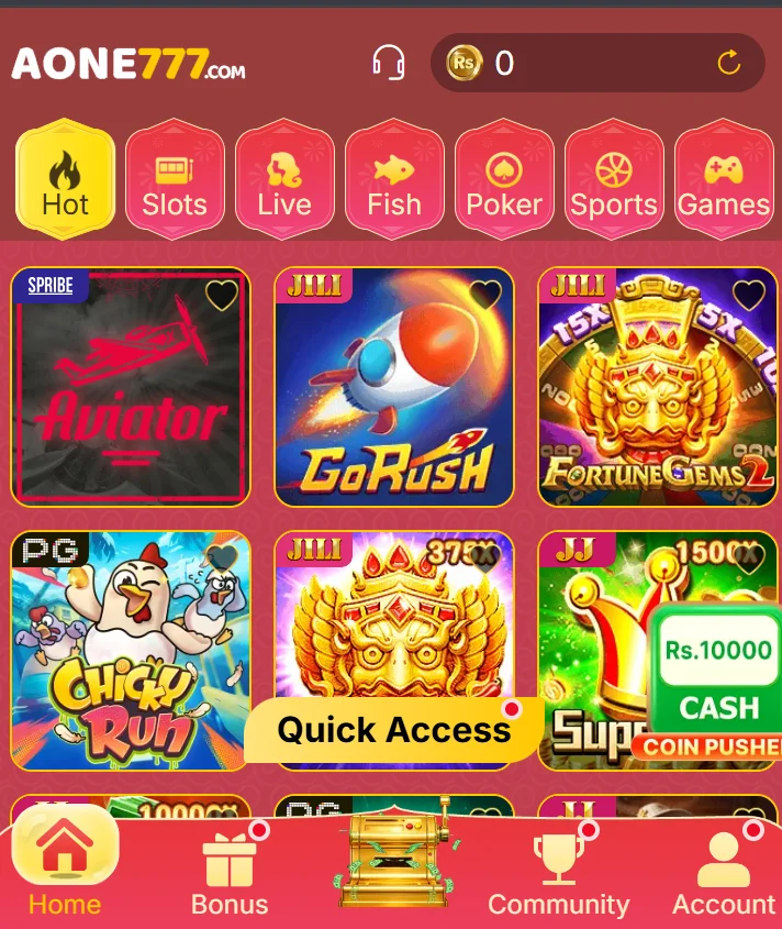 AONE 777 Game